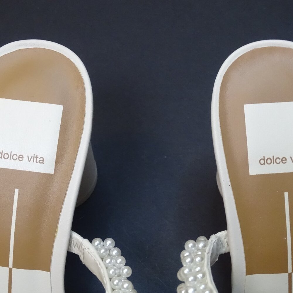 Dolce Vita Ivory Pearl Heels - Picture 4 of 9